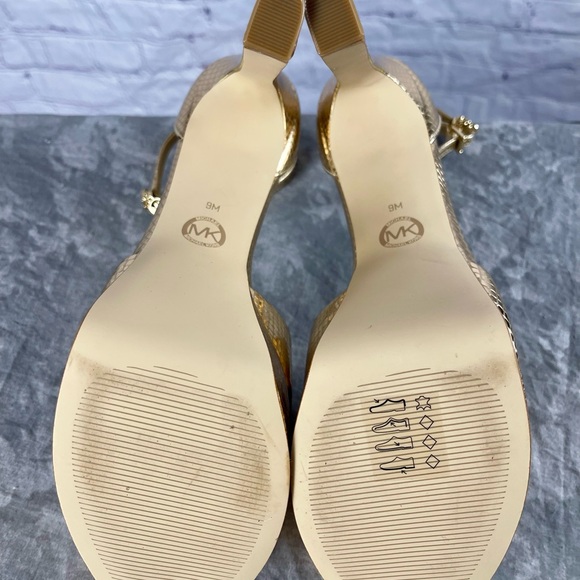 Brand New Micheal Kors Martina Ankle Strap Platform Size 9M - Picture 17 of 17
